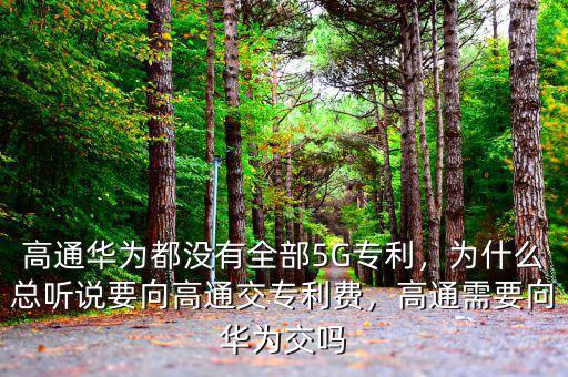 高通華為都沒有全部5G專利，為什么總聽說要向高通交專利費，高通需要向華為交嗎