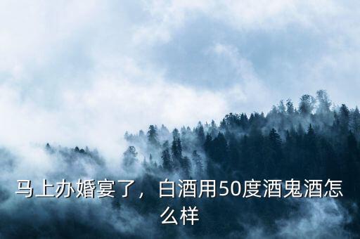 馬上辦婚宴了，白酒用50度酒鬼酒怎么樣