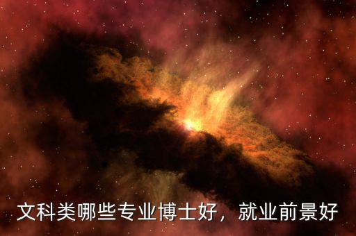 文科類(lèi)哪些專(zhuān)業(yè)博士好，就業(yè)前景好
