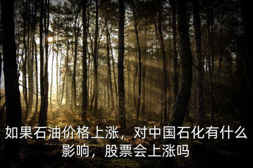 如果石油價(jià)格上漲，對(duì)中國石化有什么影響，股票會(huì)上漲嗎