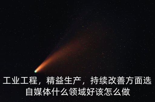 工業(yè)工程，精益生產(chǎn)，持續(xù)改善方面選自媒體什么領(lǐng)域好該怎么做