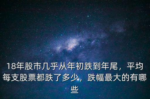 18年股市幾乎從年初跌到年尾，平均每支股票都跌了多少，跌幅最大的有哪些