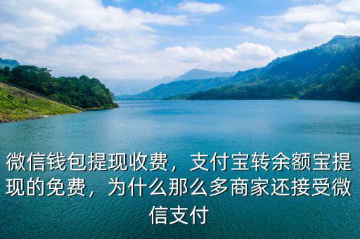 微信錢包提現(xiàn)收費(fèi)，支付寶轉(zhuǎn)余額寶提現(xiàn)的免費(fèi)，為什么那么多商家還接受微信支付