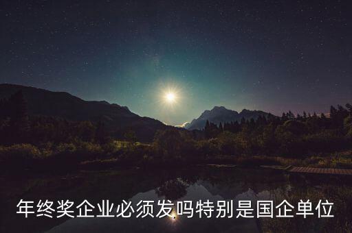 年終獎(jiǎng)企業(yè)必須發(fā)嗎特別是國(guó)企單位