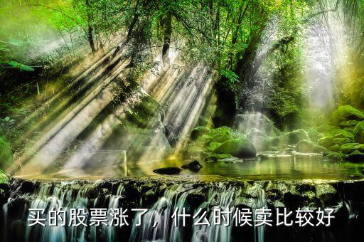 買的股票漲了，什么時(shí)候賣比較好