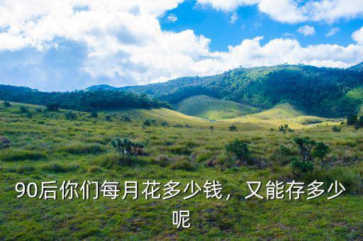 90后你們每月花多少錢(qián)，又能存多少呢