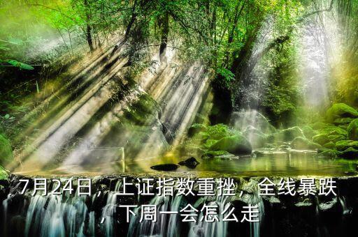 7月24日，上證指數(shù)重挫，全線暴跌，下周一會怎么走