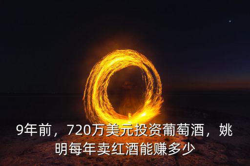 9年前，720萬美元投資葡萄酒，姚明每年賣紅酒能賺多少
