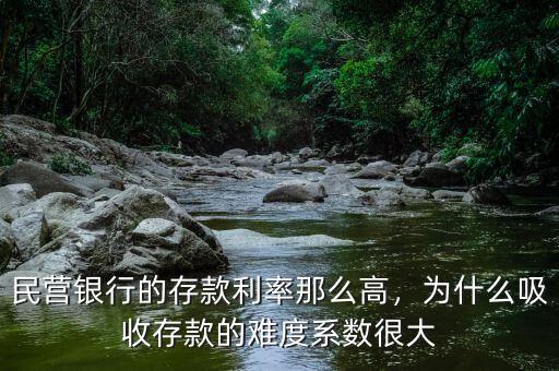 民營銀行的存款利率那么高，為什么吸收存款的難度系數(shù)很大