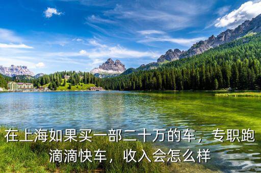 在上海如果買一部二十萬的車，專職跑滴滴快車，收入會(huì)怎么樣
