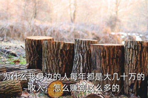 為什么我身邊的人每年都是大幾十萬的收入，怎么賺到這么多的