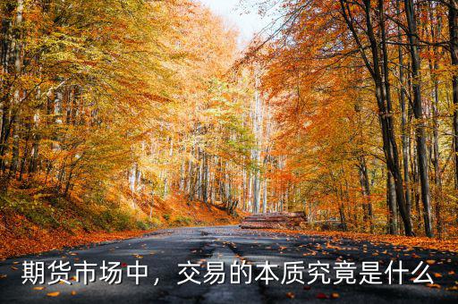 期貨市場中，交易的本質(zhì)究竟是什么
