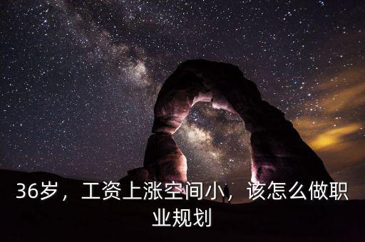 36歲，工資上漲空間小，該怎么做職業(yè)規(guī)劃