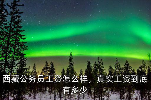 西藏公務員工資怎么樣，真實工資到底有多少