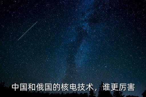 中國和俄國的核電技術(shù)，誰更厲害