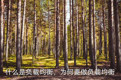 什么是負(fù)載均衡，為何要做負(fù)載均衡