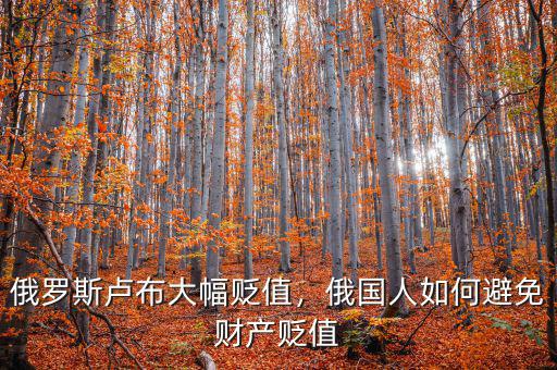 俄羅斯盧布大幅貶值，俄國人如何避免財(cái)產(chǎn)貶值