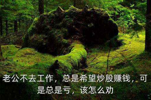 老公不去工作，總是希望炒股賺錢，可是總是虧，該怎么勸