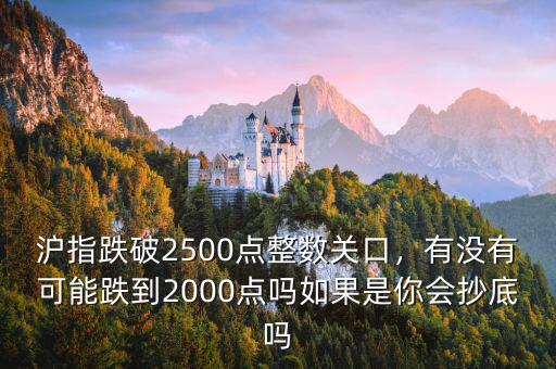 滬指跌破2500點整數(shù)關口，有沒有可能跌到2000點嗎如果是你會抄底嗎