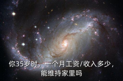 你35歲時(shí)，一個(gè)月工資/收入多少，能維持家里嗎