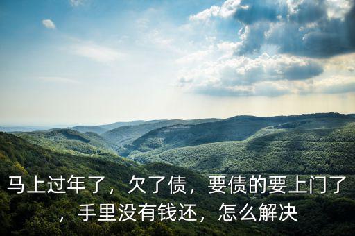 馬上過年了，欠了債，要債的要上門了，手里沒有錢還，怎么解決