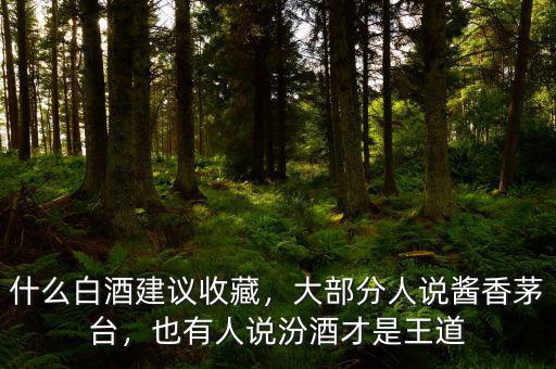 什么白酒建議收藏，大部分人說醬香茅臺(tái)，也有人說汾酒才是王道