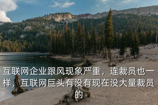 互聯(lián)網(wǎng)企業(yè)跟風(fēng)現(xiàn)象嚴(yán)重，連裁員也一樣，互聯(lián)網(wǎng)巨頭有沒有現(xiàn)在沒大量裁員的