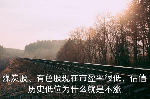 煤炭股、有色股現(xiàn)在市盈率很低，估值歷史低位為什么就是不漲