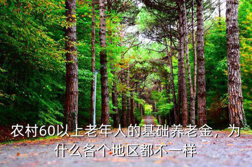 農(nóng)村60以上老年人的基礎(chǔ)養(yǎng)老金，為什么各個(gè)地區(qū)都不一樣