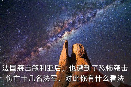 法國襲擊敘利亞后，也遭到了恐怖襲擊傷亡十幾名法軍，對(duì)此你有什么看法