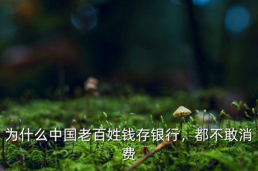 為什么中國老百姓錢存銀行，都不敢消費