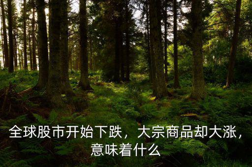 全球股市開始下跌，大宗商品卻大漲，意味著什么