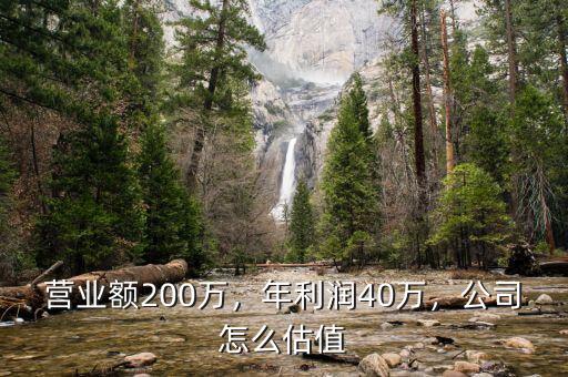 營(yíng)業(yè)額200萬，年利潤(rùn)40萬，公司怎么估值