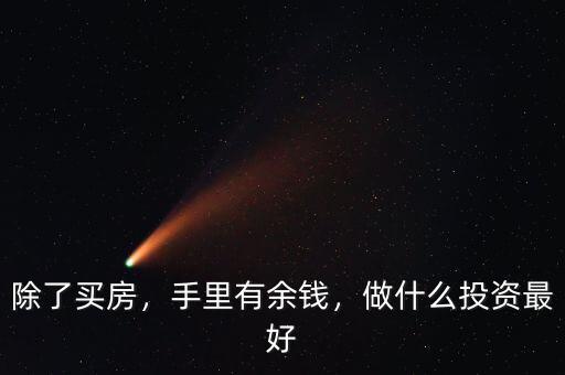 除了買房，手里有余錢，做什么投資最好