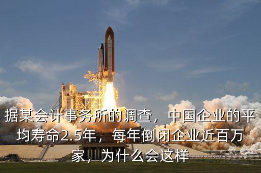 據(jù)某會(huì)計(jì)事務(wù)所的調(diào)查，中國(guó)企業(yè)的平均壽命2.5年，每年倒閉企業(yè)近百萬(wàn)家，為什么會(huì)這樣