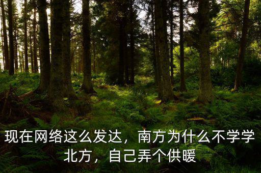 現(xiàn)在網(wǎng)絡(luò)這么發(fā)達(dá)，南方為什么不學(xué)學(xué)北方，自己弄個(gè)供暖