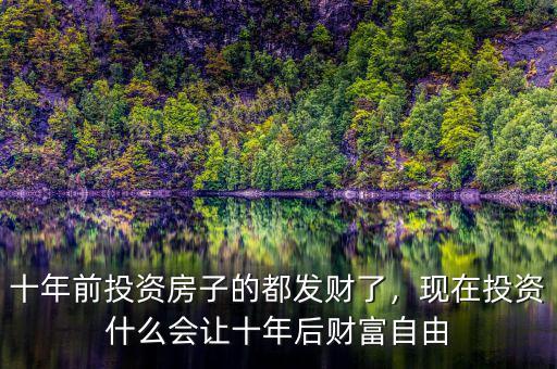 十年前投資房子的都發(fā)財了，現(xiàn)在投資什么會讓十年后財富自由