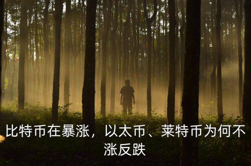 比特幣在暴漲，以太幣、萊特幣為何不漲反跌