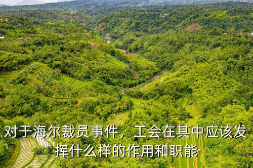 對(duì)于海爾裁員事件，工會(huì)在其中應(yīng)該發(fā)揮什么樣的作用和職能