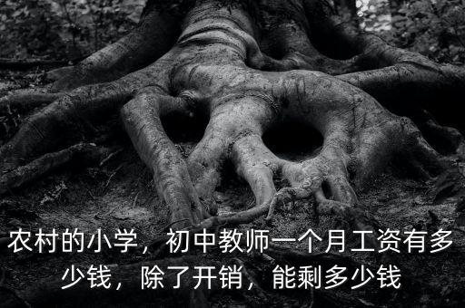 農(nóng)村的小學(xué)，初中教師一個(gè)月工資有多少錢，除了開銷，能剩多少錢