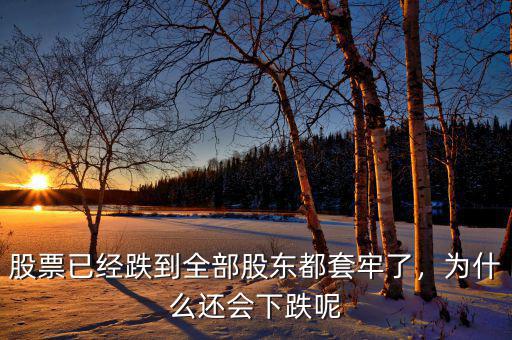 股票已經(jīng)跌到全部股東都套牢了，為什么還會下跌呢