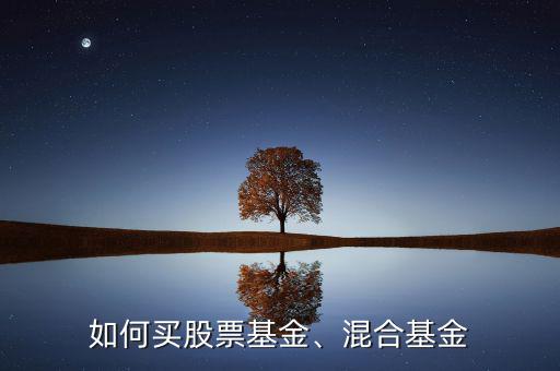 如何買股票基金、混合基金
