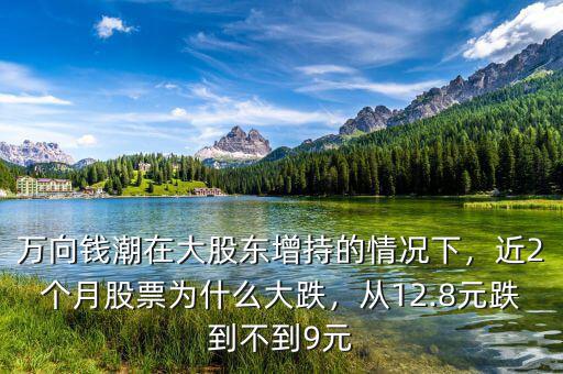 萬向錢潮在大股東增持的情況下，近2個(gè)月股票為什么大跌，從12.8元跌到不到9元