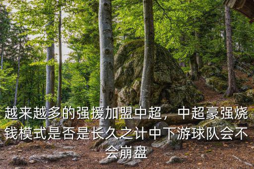 越來越多的強援加盟中超，中超豪強燒錢模式是否是長久之計中下游球隊會不會崩盤