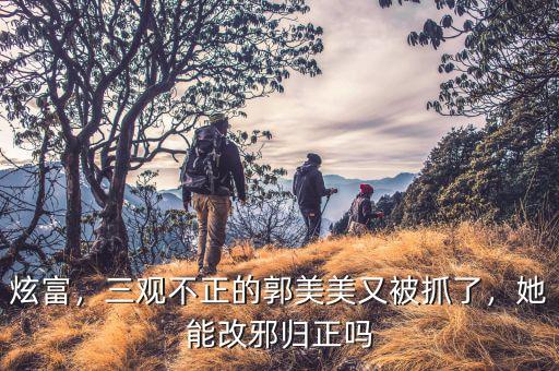 炫富，三觀不正的郭美美又被抓了，她能改邪歸正嗎