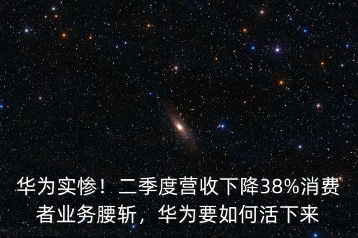 華為實(shí)慘！二季度營收下降38%消費(fèi)者業(yè)務(wù)腰斬，華為要如何活下來