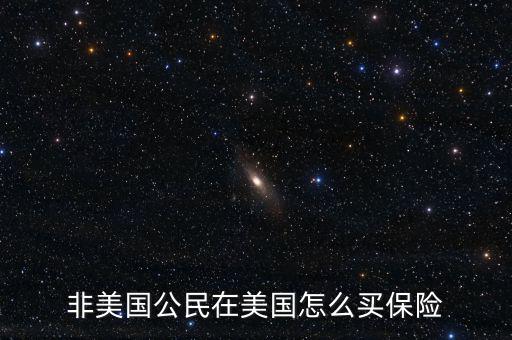 非美國(guó)公民在美國(guó)怎么買(mǎi)保險(xiǎn)