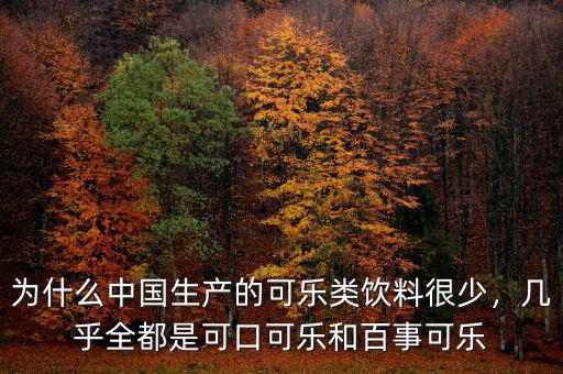 為什么中國(guó)生產(chǎn)的可樂(lè)類(lèi)飲料很少，幾乎全都是可口可樂(lè)和百事可樂(lè)