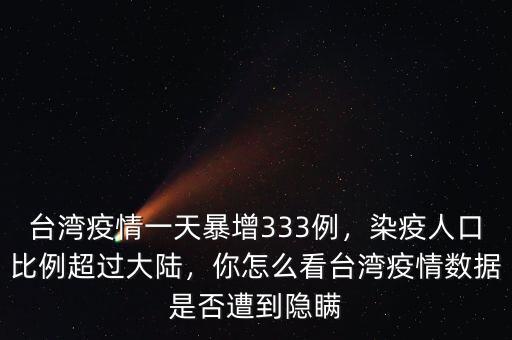 臺灣疫情一天暴增333例，染疫人口比例超過大陸，你怎么看臺灣疫情數(shù)據(jù)是否遭到隱瞞