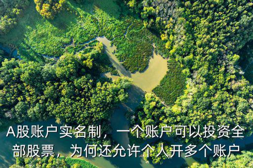 A股賬戶實名制，一個賬戶可以投資全部股票，為何還允許個人開多個賬戶